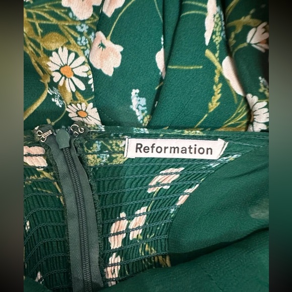 Reformation Green Floral Jumpsuit - Picture 4 of 5